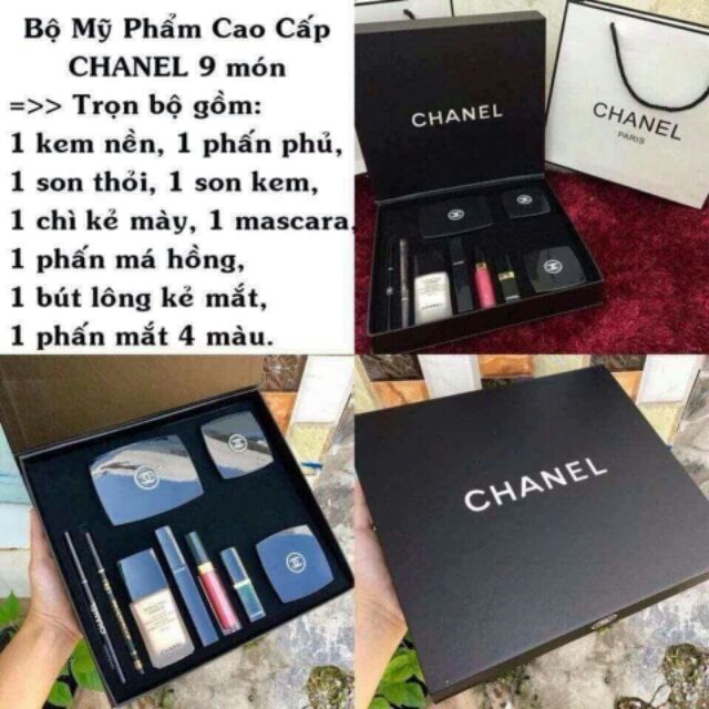 Sét trang điểm 9 món hàng chuẩn shop