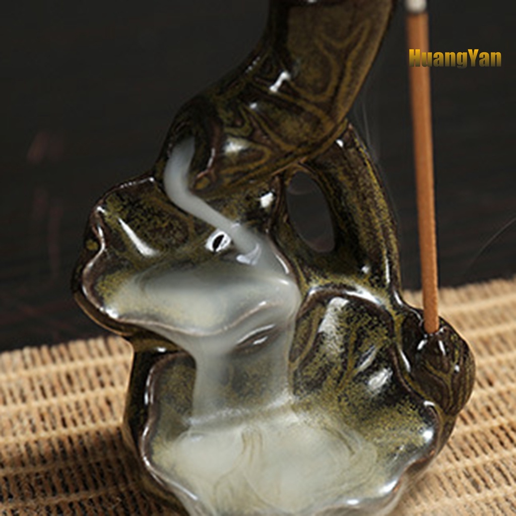 Giá Đỡ Đốt Trầm Hương Bằng Gốm Sứ Hình Thác Nước Độc Đáo Trang Trí Nhà Cửa