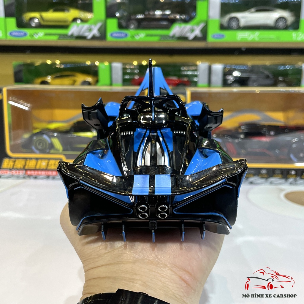 Mô hình xe kim loại siêu xe Bugatti Bolide tỉ lệ 1:24 hãng XHD 3 màu