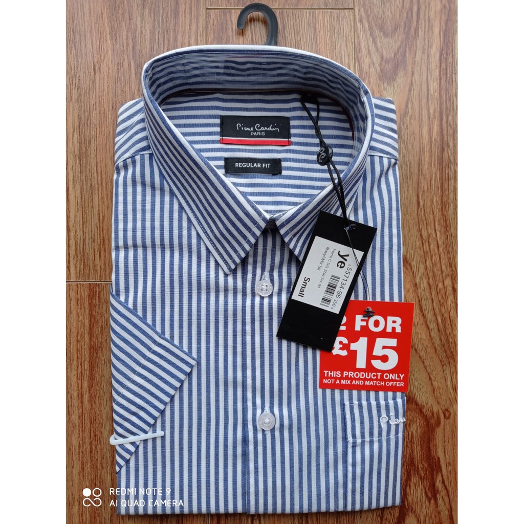 (nhiều mẫu có sẵn Size S: 60-70kg ) Áo sơ mi Pierre Cardin ngắn tay săn sale 70% từ London UK (đủ bill). | BigBuy360 - bigbuy360.vn