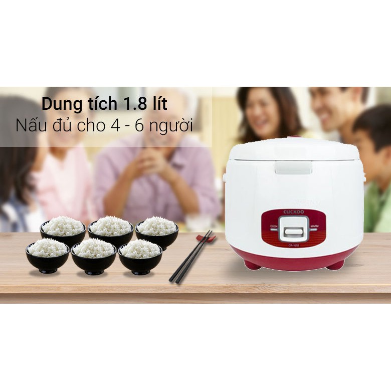 [Mã ELHADEV giảm 4% đơn 300K] Nồi cơm điện nắp gài Hàn Quốc Cuckoo CR-1055