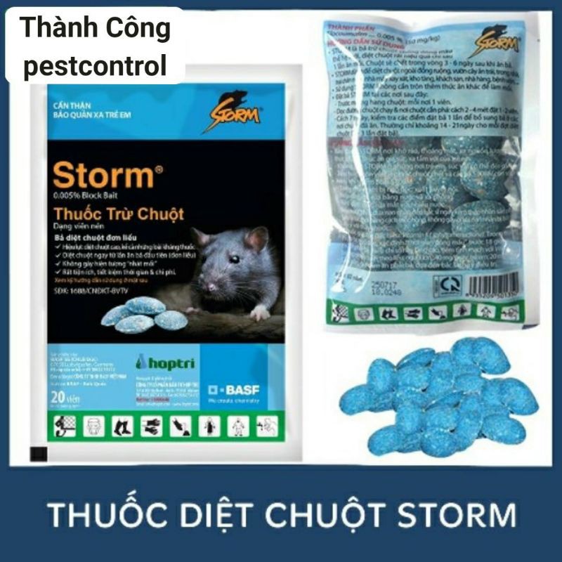 Thuốc diệt chuột sinh học Storm Basf SE–CHLB Đức bán lẻ 1viên -Hàng Mới