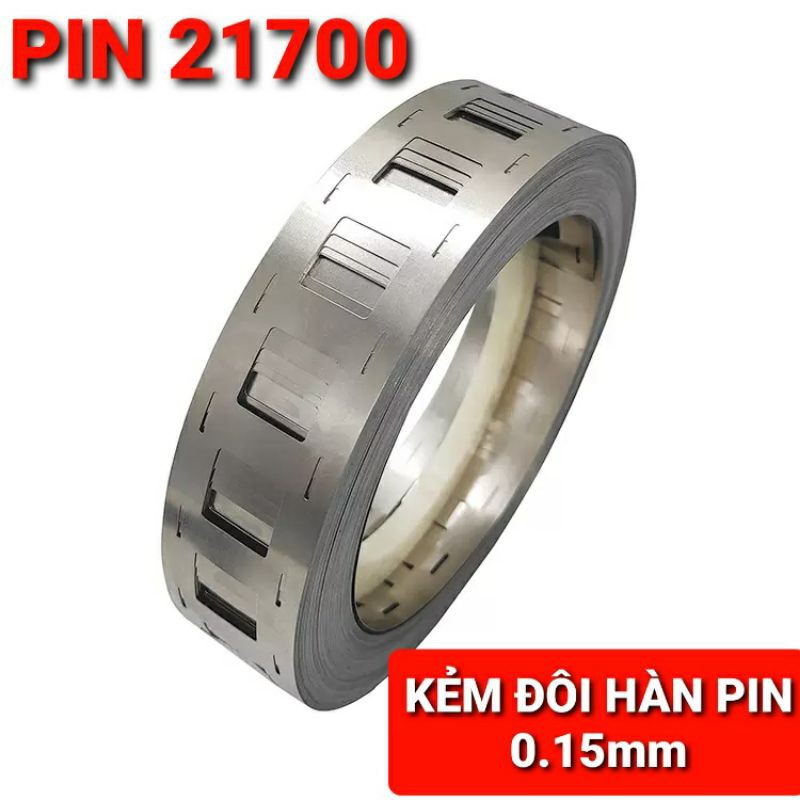 Achun.vn - KẼM HÀN PIN ĐÔI 21700 - 0.15mm*32mm*1 mét  dùng cho loại không dùng khung ghép