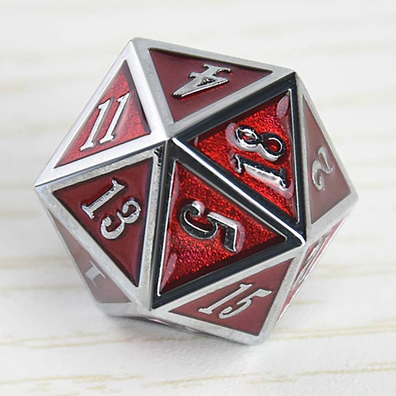 Bộ Xúc Xắc Bằng Kim Loại Polyhedral Dùng Chơi Trò Chơi