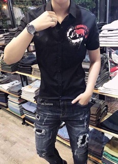 Sơ Mi Tay Ngắn ECKO 2 Mặt