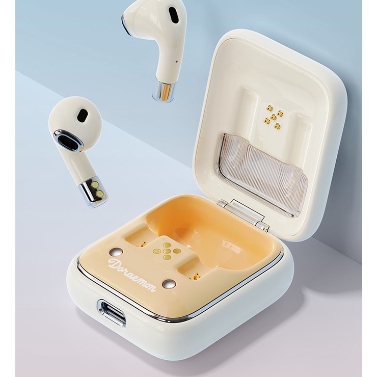 Tai nghe nhét tai không dây Bluetooth TWS âm thanh nổi hình Doreamon đáng yêu