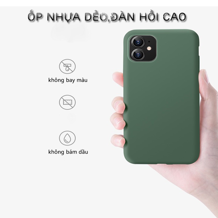 ốp lưng iphone nhựa dẻo MÀU SẮC ZIN TÁO chống va đậpip 6/6s/6plus/6splus/7/8/7plus/8plus/X/XS/XSMax/XR/11/11pro/11proMax