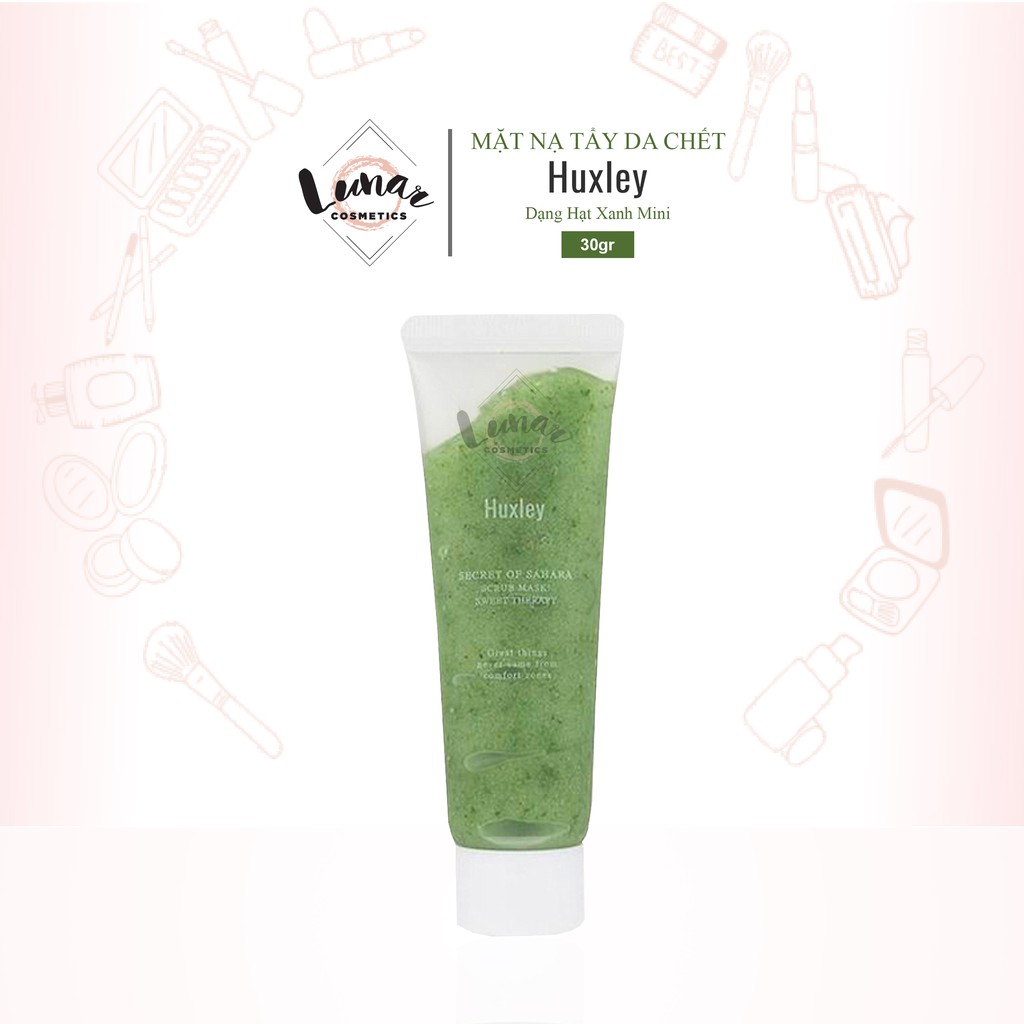 Tẩy Tế Bào Chết Huxley Dạng Hạt Xanh Mini 30gr - Mặt Nạ Tẩy Da Chết Huxley Scrub Mask Sweet Therapy Xanh Mini