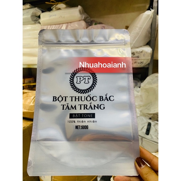 1 lạng túi zip trong, bạc