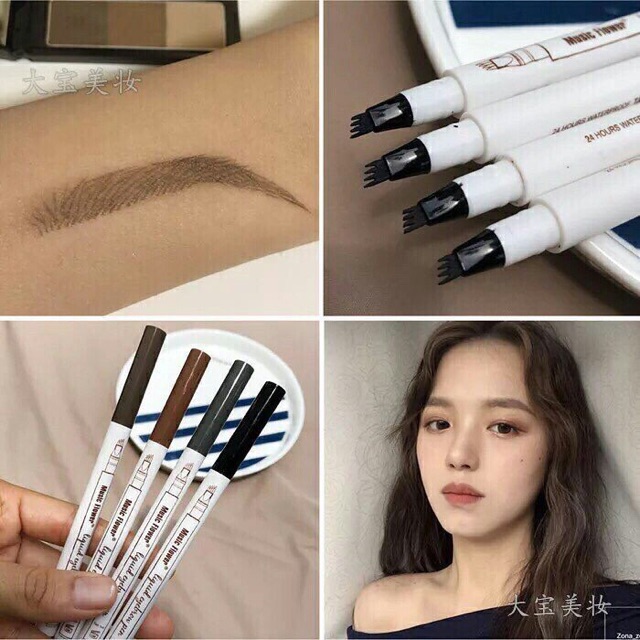 Bút lông mày gẩy phẩy sợi music flower