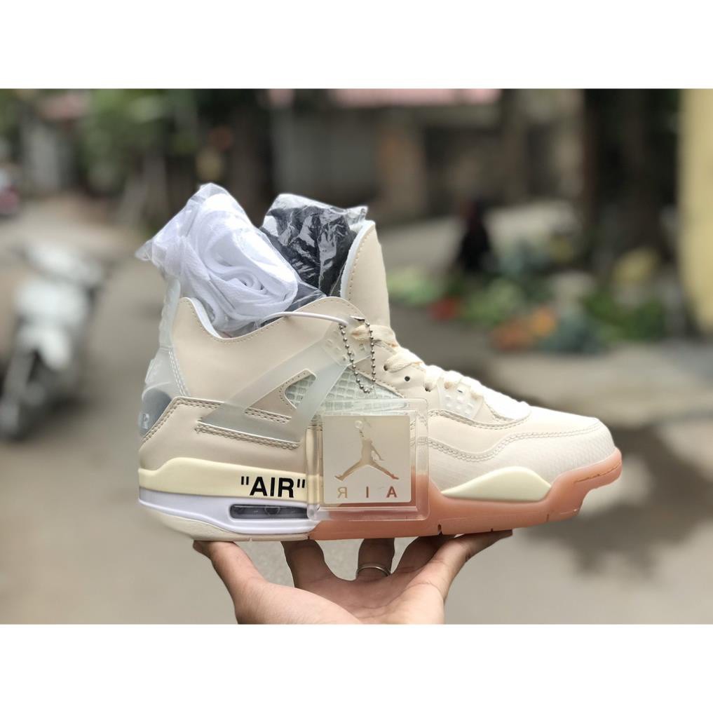 📢[ẢNH 100% SHOP TỰ CHỤP+FULL BOX+TEM TAG]📢 Giày Thể Thao, Giày Sneaker Jordan 4 OFF WHITE | BigBuy360 - bigbuy360.vn