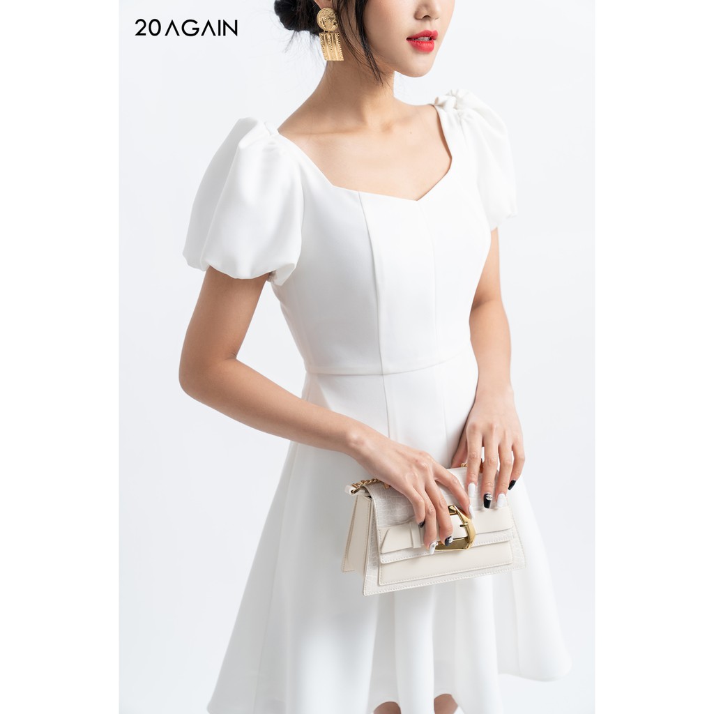 Đầm Tay Bồng Đính Cúc - 20AGAIN - DEA1101 | BigBuy360 - bigbuy360.vn