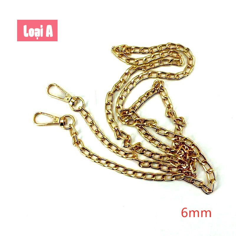 Dây Xích Kim Loại Đeo Vai, Quai Túi Xách, Túi Handmade Dây Túi Ngang 5mm Kim Loại Nhẹ