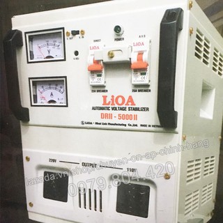 Ổn Áp Lioa Công Suất 5KVA 1 Pha Dải 130 - 250V, Thế Hệ II 100% Dây Đồng