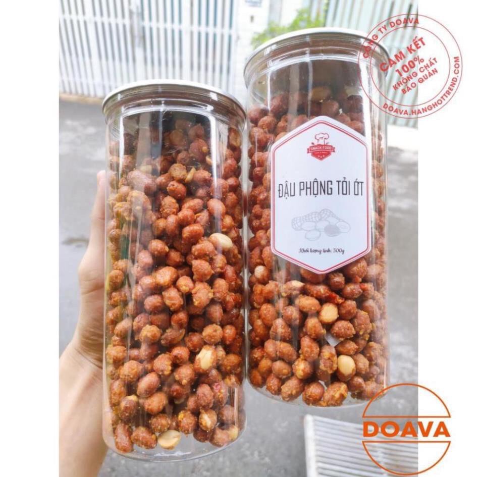 [ HCM ] đậu phộng rang tỏi ớt hũ 500gram