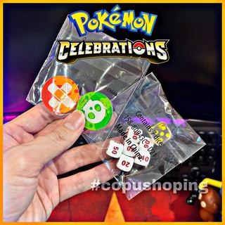Bộ xúc xắc và đồng xu Pokemon chơi thẻ bài TCG Pokémon kỉ niệm 25 năm chính hãng