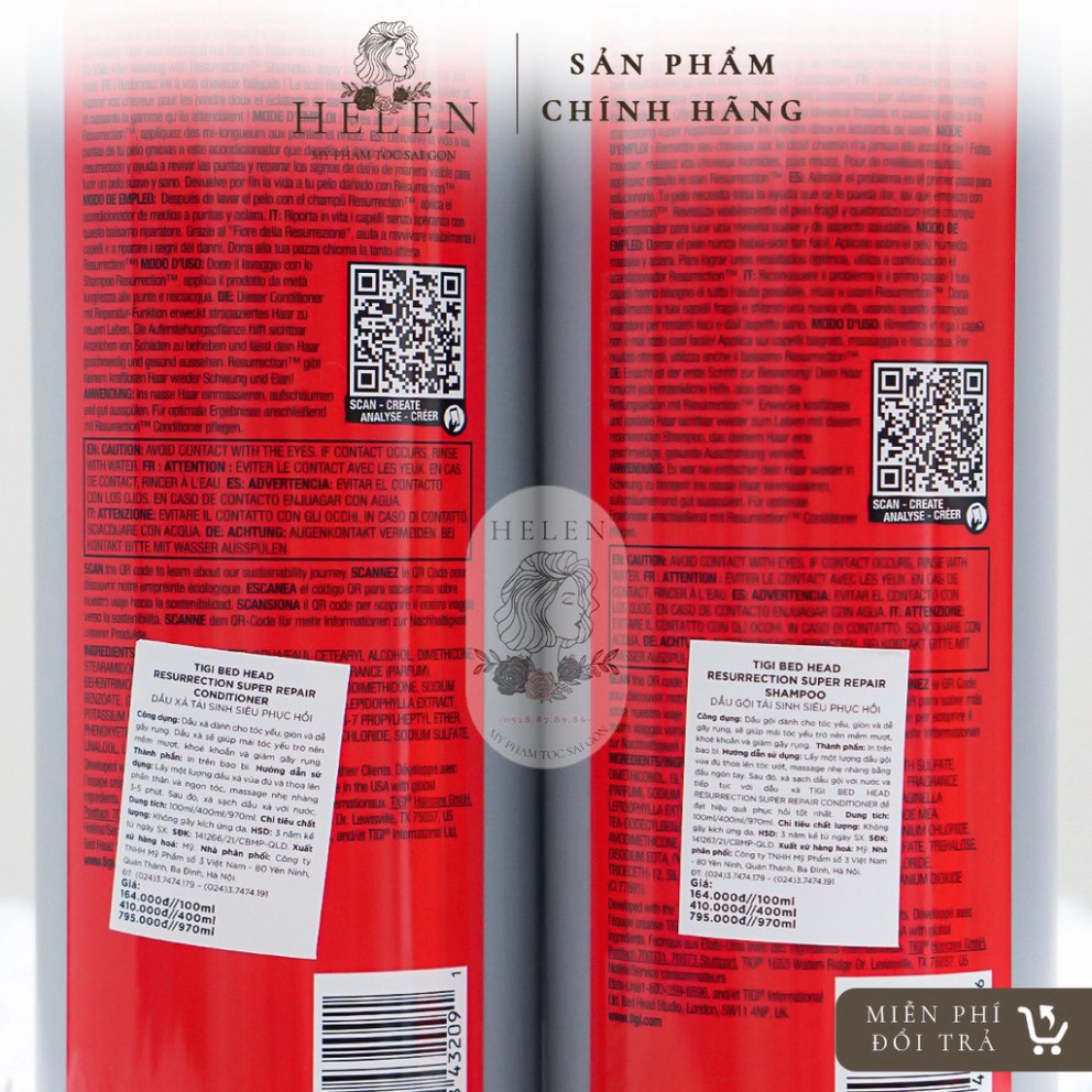 "*MẪU MỚI 2021 *"Dầu Gội TIGI 970ML*2 Dung Tích Khủng🎉 TIGI Bed Head Phục Hồi Tóc Hư Tổn | Hàng Chính Hãng | BigBuy360 - bigbuy360.vn