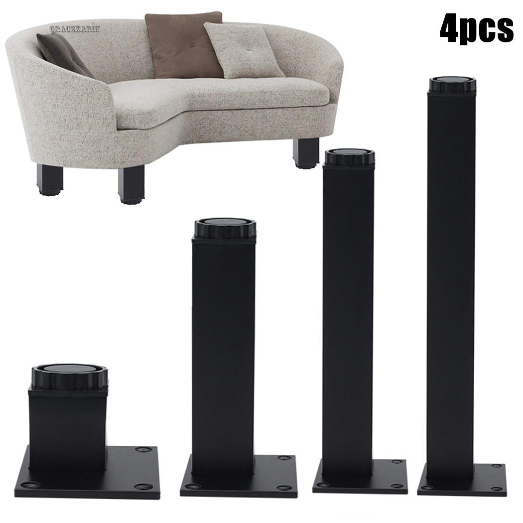 Furniture Feet Adjustable Bed Black Cupboard Furniture Leg Plinth Shelf Sofa