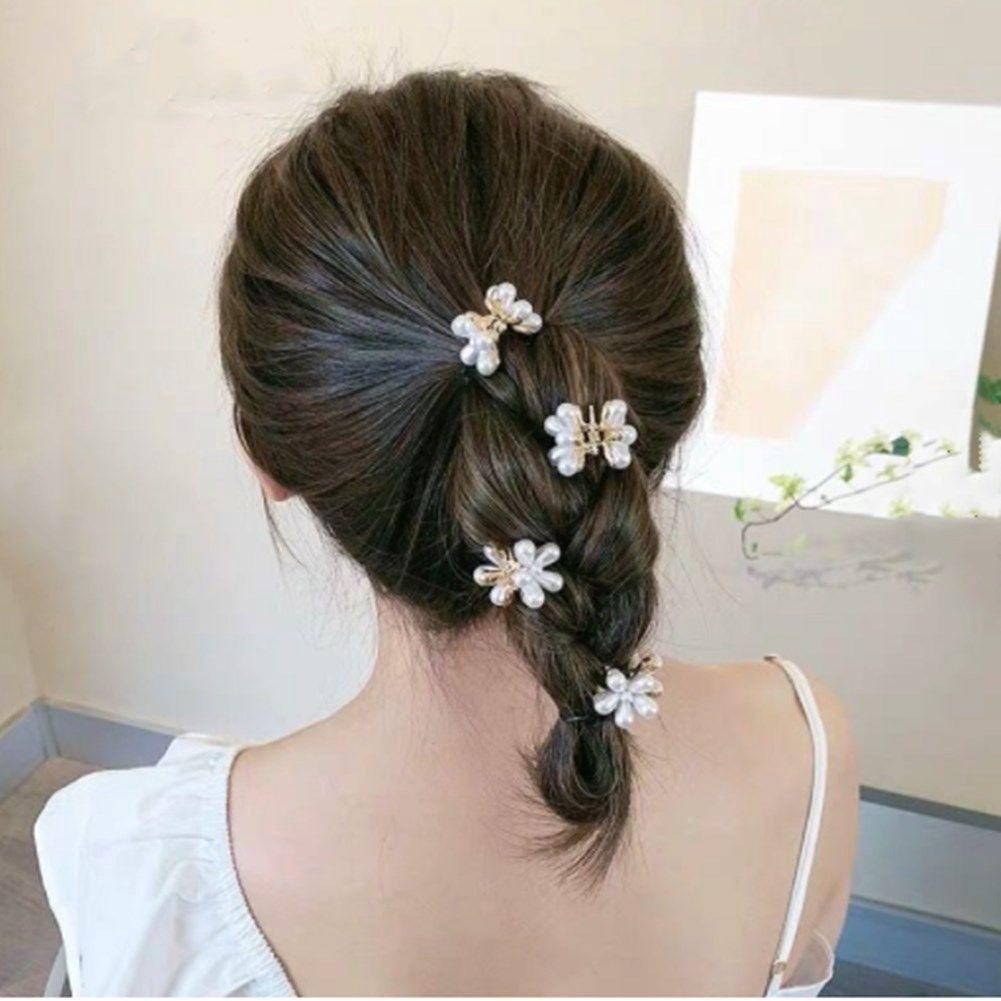 Kẹp Tóc Nhỏ Đính Ngọc Trai Chất Liệu Hợp Kim