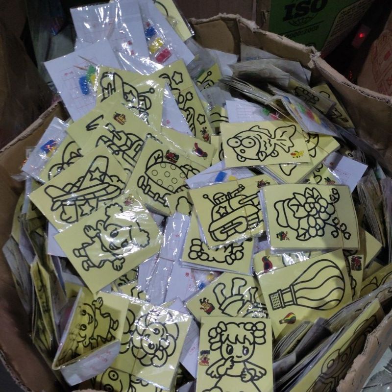 Tranh cát a4 kèm túi cát