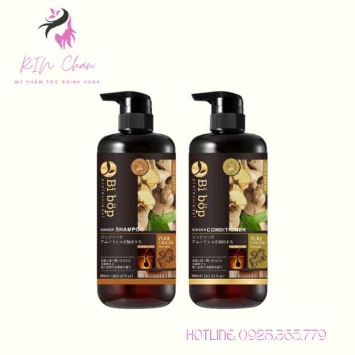 Dầu Gội Cặp GỪNG THIÊN NHIÊN Ngăn Ngừa Giảm Rụng Tóc. Dầu Gội Xả Mượt Tóc, Kích Thích Mọc Tóc Nhanh. RIN_chan