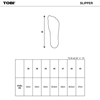 [Mã BMLT35 giảm đến 35K đơn 99K] Dép quai ngang REGULAR TOBI