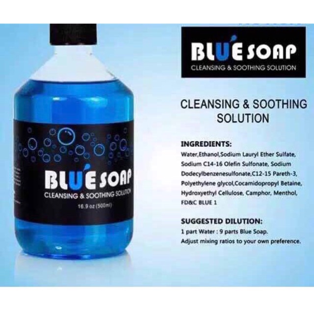 Nước rửa hình xăm Blue soap 500ml