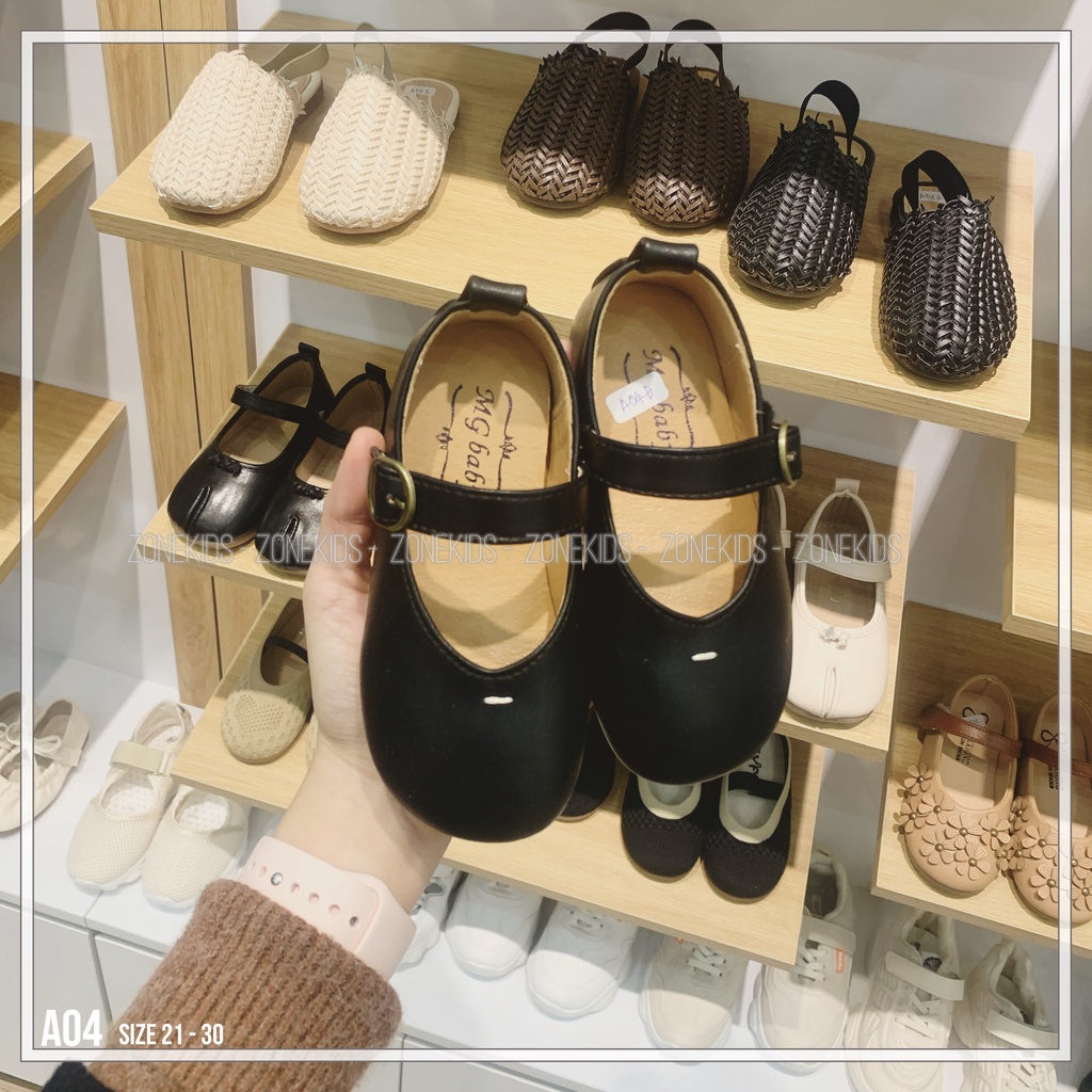 Giày búp bê họa tiết đơn giản cho bé gái Zonekids - A04