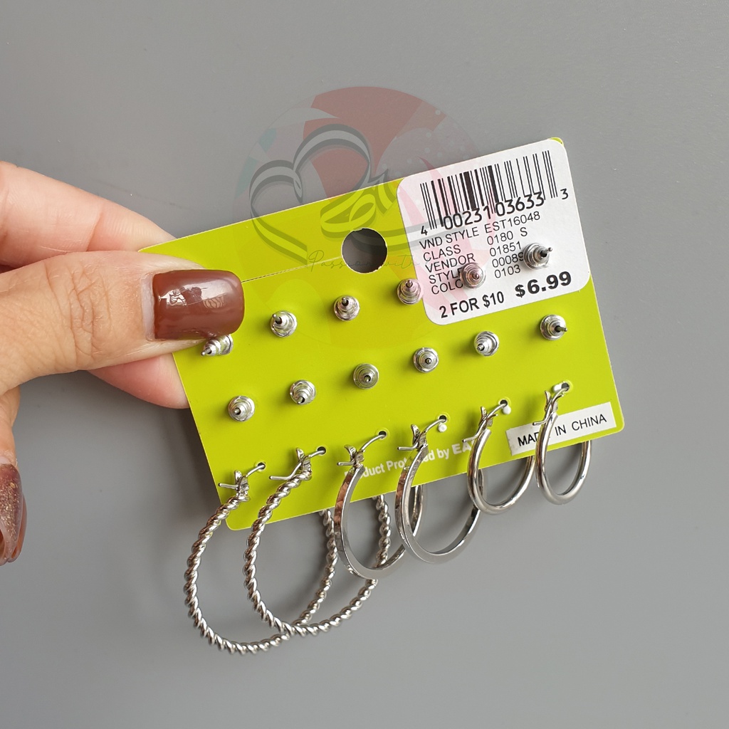 Bộ sưu tập bông tai và set bông tai Ru 21 xuất khẩu Anh số 1