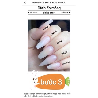 Nailbox Thiết kế - Shin's store ( sẵn size S - M)