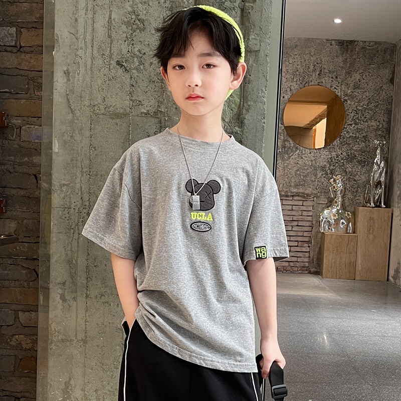 Bộ cộc tay bé trai 18-23kg, quần áo bé trai 4-14 tuổi ulca phong cách hàn quốc vải mềm mát, hàng may kĩ.Bé Xinh Shop 68