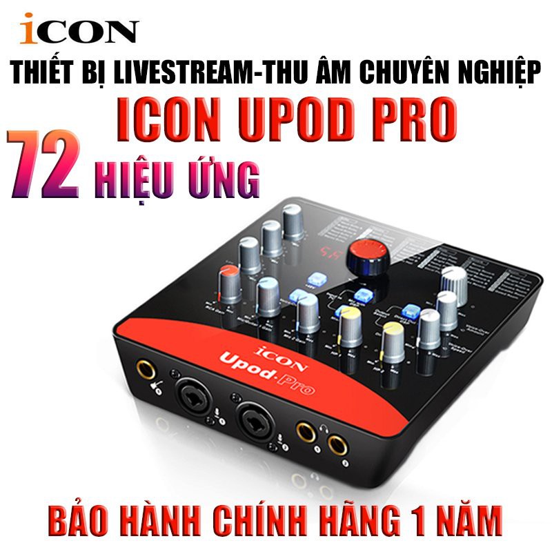 Bộ Mic Livestream Hát Karaoke Đầy Đủ Sound Card Icon Upod Pro, Mic Takstar PC-K320, Tai Nghe Takstar TS-2260 &amp; Phụ Kiện