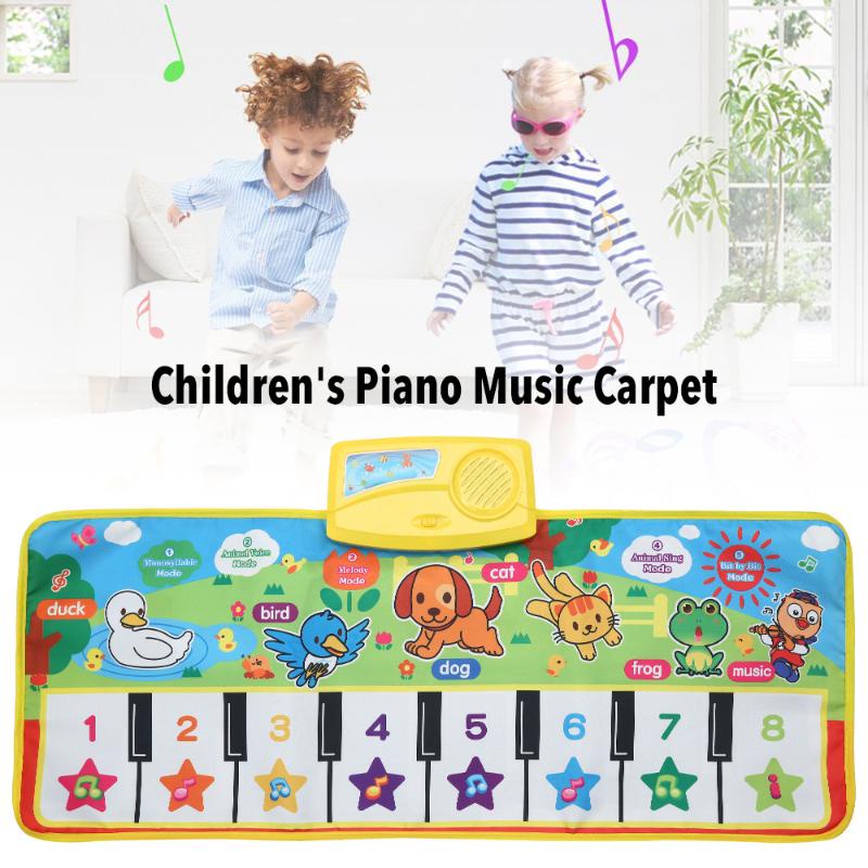 Thảm Âm Nhạc Hình Đàn Piano Cho Bé Tập Bò