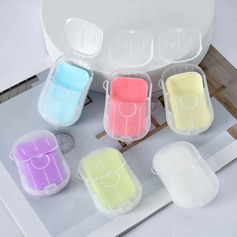 Hộp 50 xà phòng giấy dùng một lần tiện dụng khi đi du lịch