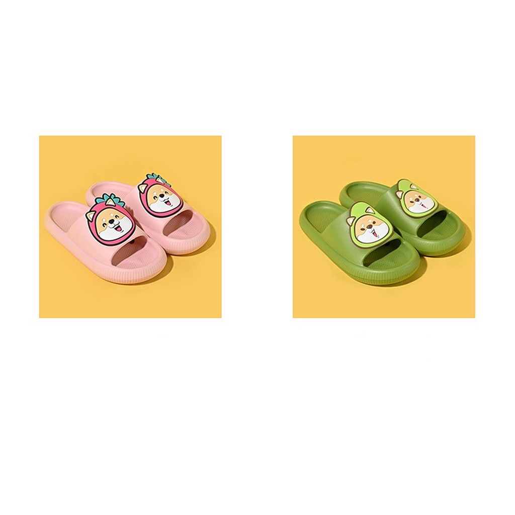 Dép Đi Trong Nhà Tắm In Hình Chú Chó Shiba Dễ Thương Cho Cặp Đôi