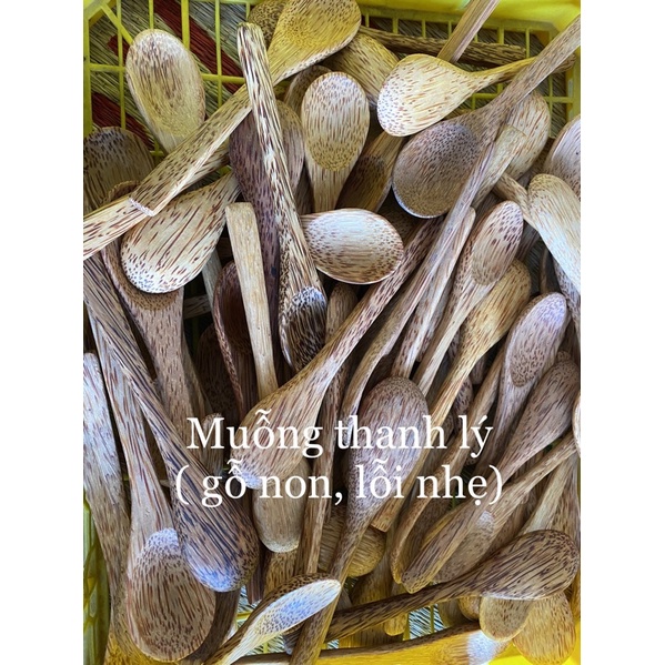 Muỗng gỗ dừa giá rẻ / muỗng suop gỗ dừa 16cm
