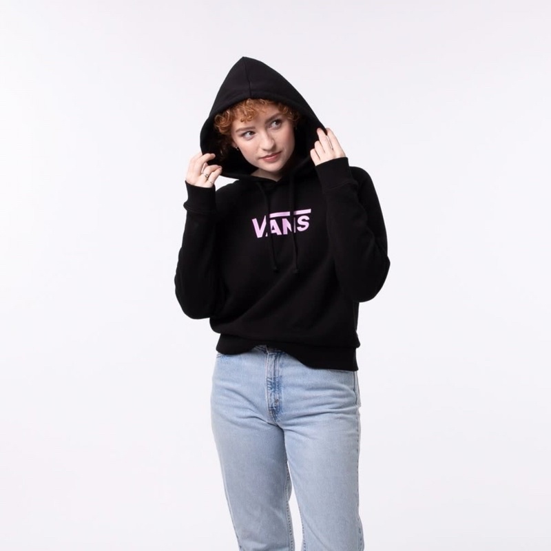 Áo hoodie croptop Van off the wall Size S M