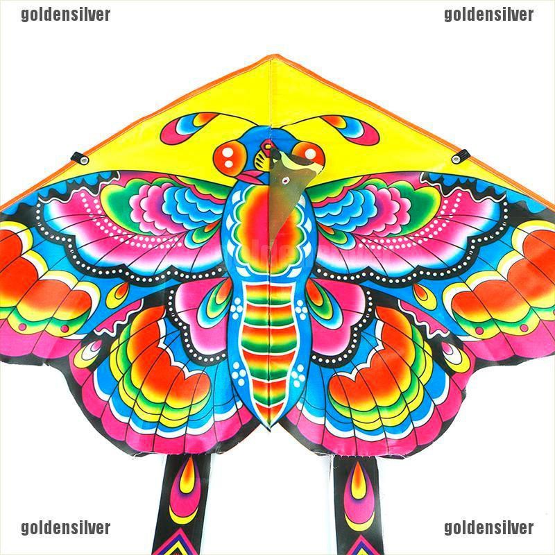 1 Bộ Diều Bay Hình Bướm Có Tay Cầm Kích Thước 90 * 50CM