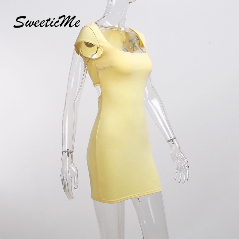 Đầm Cổ Vuông Sweeticme Nữ   Mới