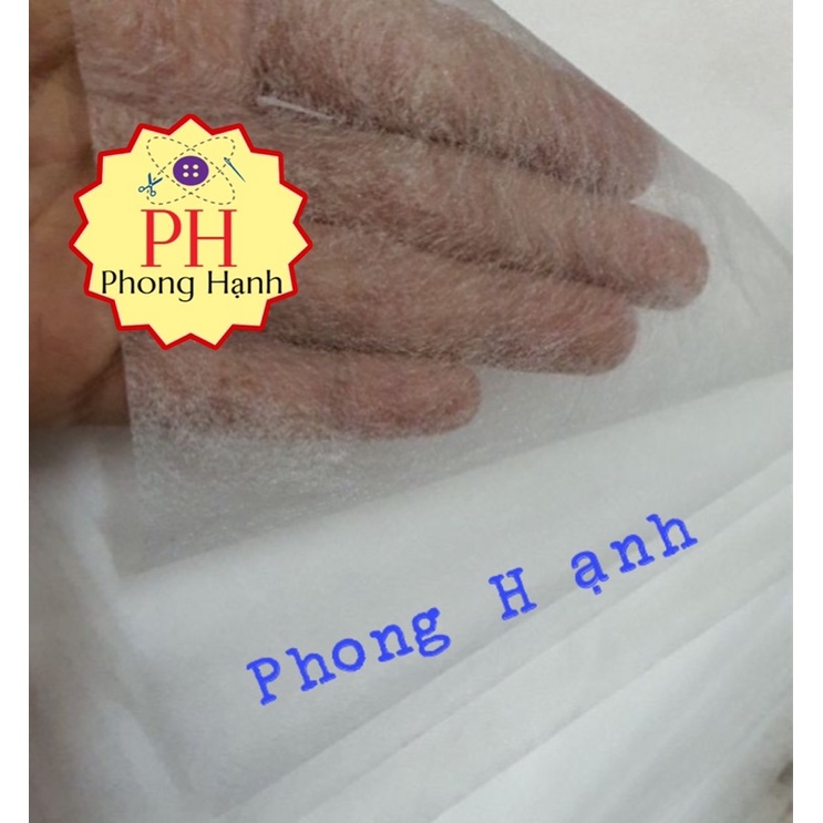 Keo Tan ủi dính 2 mặt vải/ Keo tàng hình - Giá sỉ 1 xấp 10 ya = 9 mét