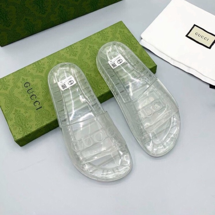Dép gucci suốt trong quãng (FullBox)⚜️ Dép nhựa nam đế suốt trong quãng Cao Cấp