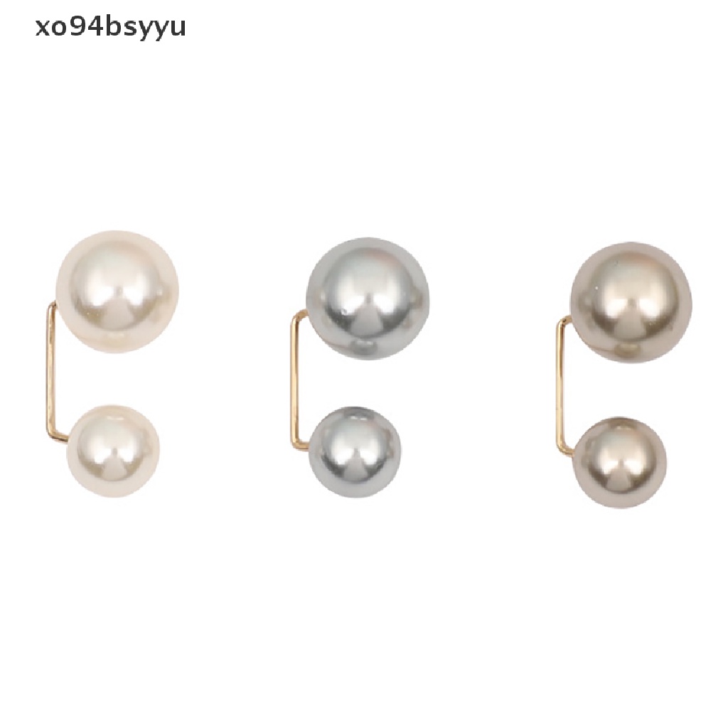 Set 3 Ghim Cài Quần Áo Xo94Bsyu Đính Ngọc Trai Cỡ Lớn Chống Phai Màu