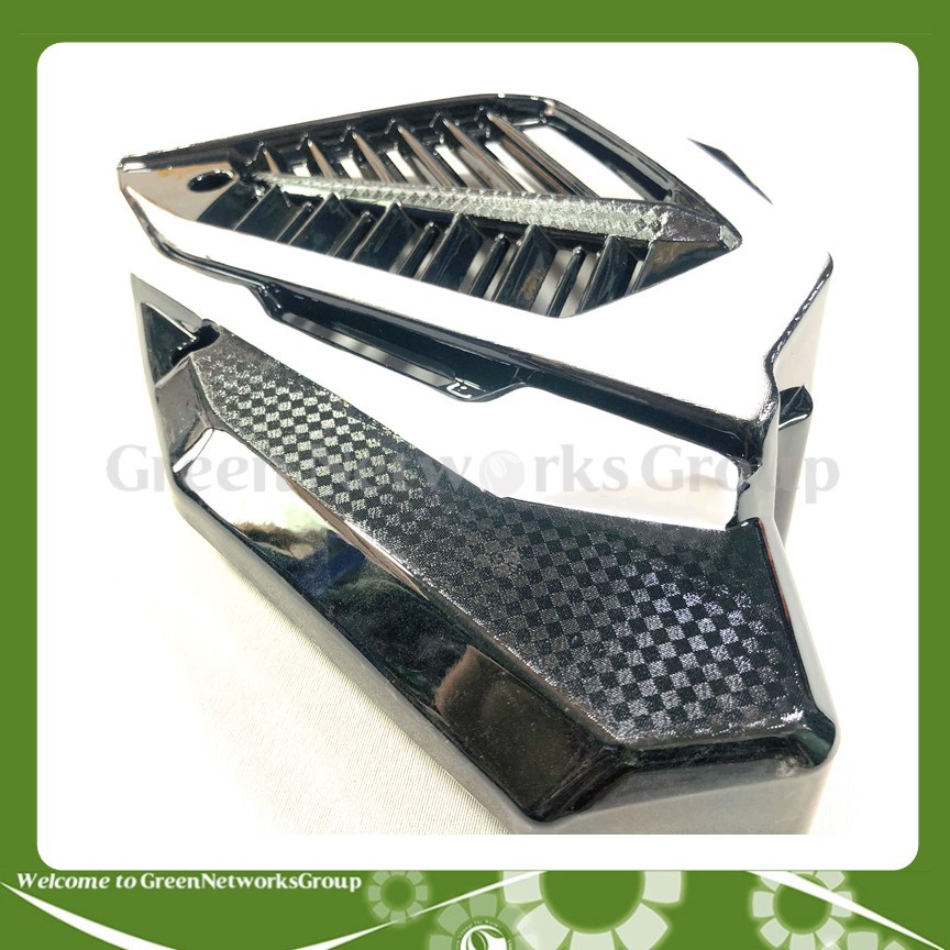 Ốp Pô và Ốp Che Lọc Gió cho xe AIR BLADE 2016 2019 màu trắng Greennetworks