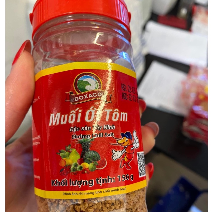 Muối Ớt Tôm DOXACO Đặc Biệt Lọ 150G/250G gói chấm hoa quả, làm gia vị món ăn