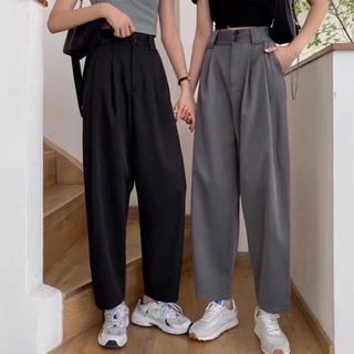 Quần baggy vải cạp cao (ảnh thật shop chụp)