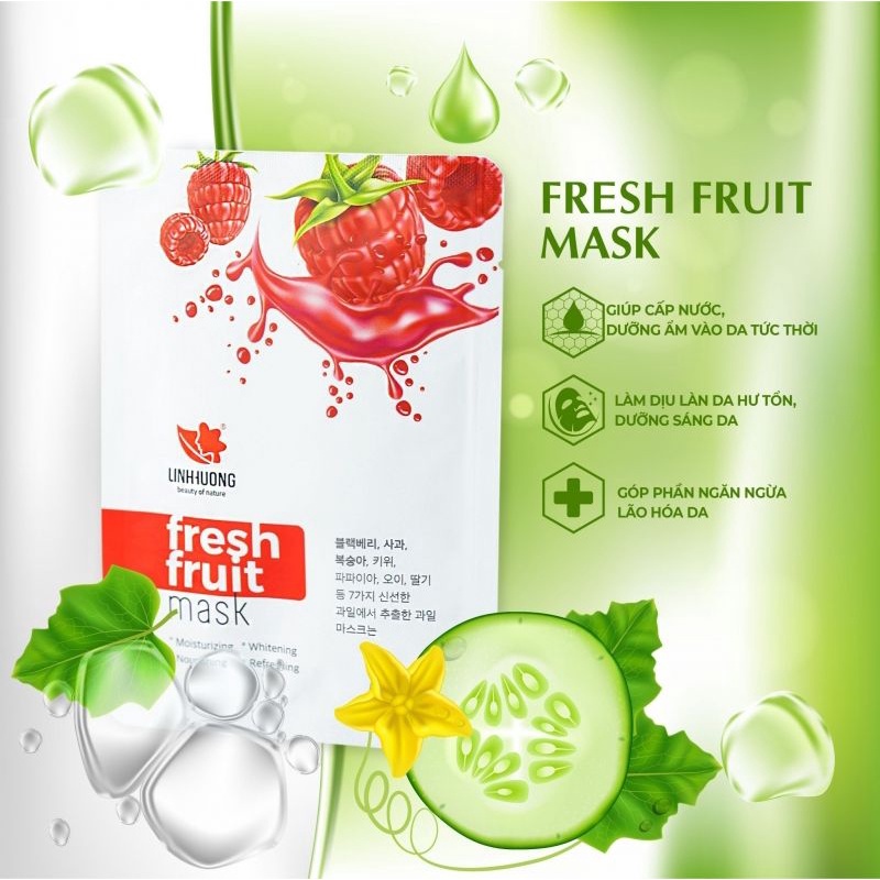 Mặt Nạ Trái Cây Linh Hương, Mặt_Nạ Hoa Quả Linh Hương giúp dưỡng ẩm, sáng da, bổ sung Vitamin và khoáng chất cho da