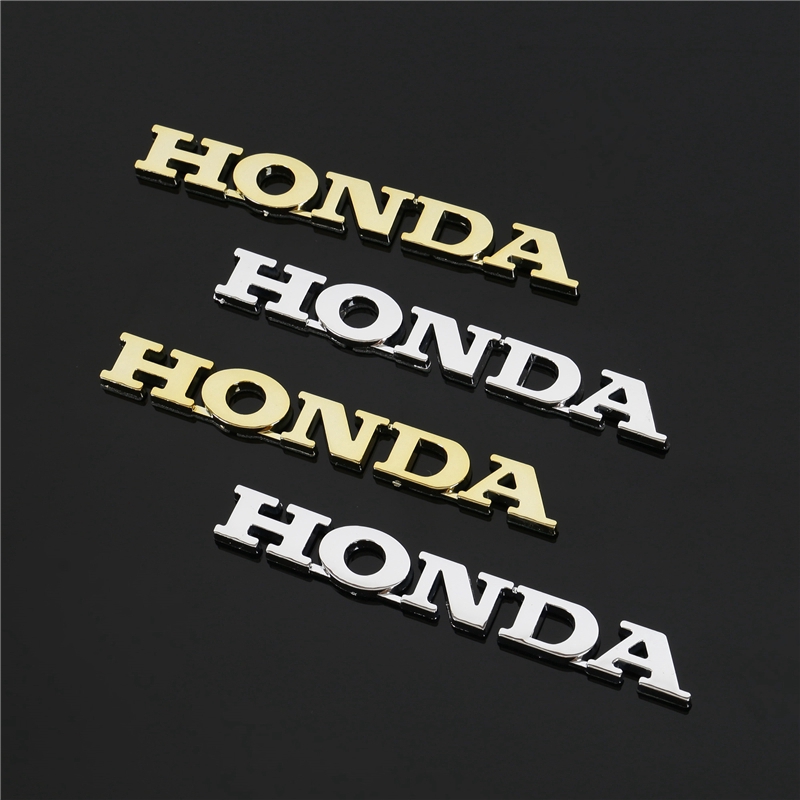 2 Miếng Dán Chữ 3d Bằng Nhựa Resin Cho Xe Máy Honda Vfr 400 800 Cb 600 1000 250 500 Size 2.8x15.2cm