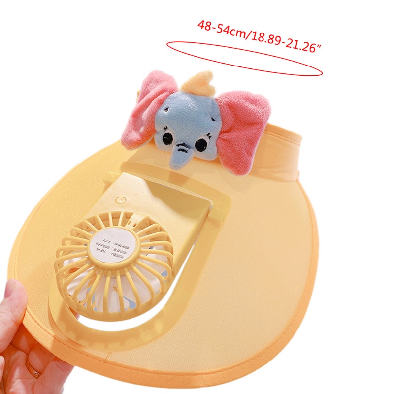 Mũ Chống Nắng Kèm Quạt Có Thể Sạc Lại Bảo Vệ Chống Tia UV Mùa Hè Cho Trẻ Em