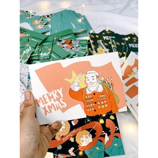 Bộ postcard Giáng Sinh 5 tấm TWINS