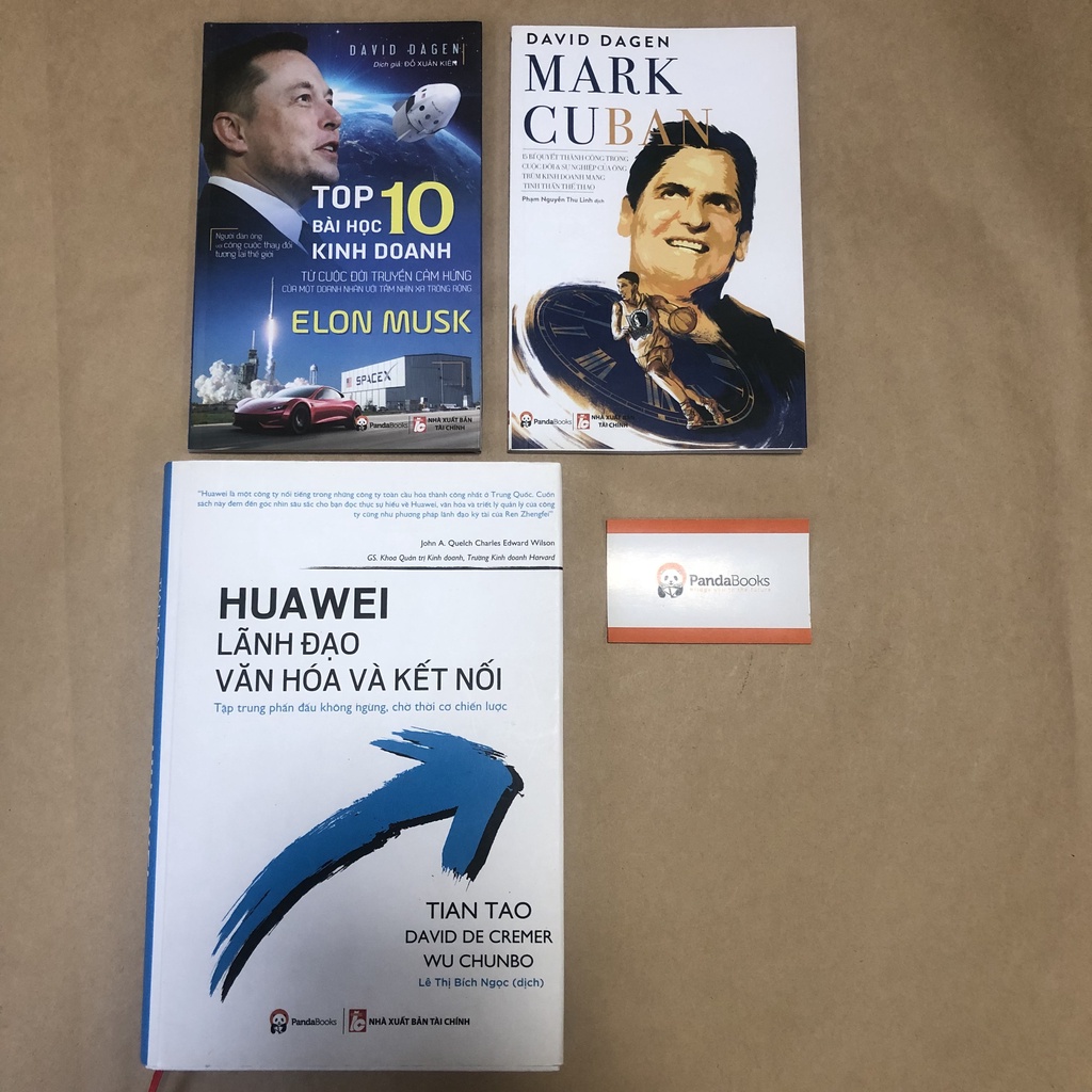 Sách COMBO 3 cuốn Elon Musk + Mark Cuban + Huawei lãnh đạo, văn hóa và kết nối